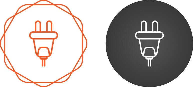 icono de vector de enchufe