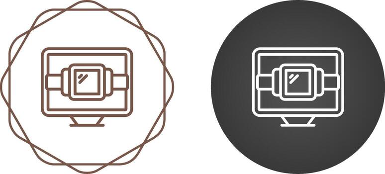 icono de vector de escritorio