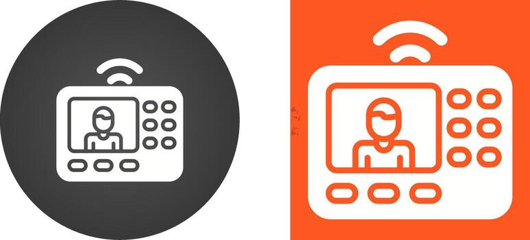 intercomunicador sistema vector icono