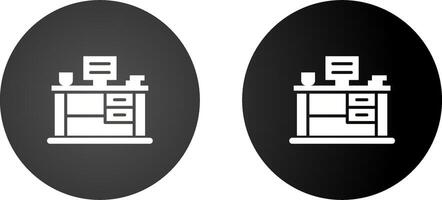 Office Desk Vector Icon