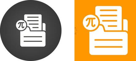 Document Insert Formula Vector Icon