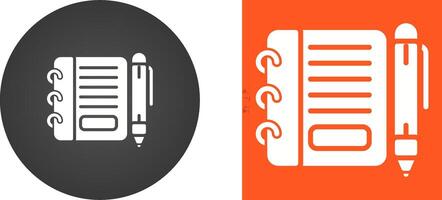 Notepad with pen Vector Icon
