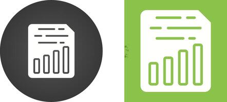 Document Insert Chart Vector Icon