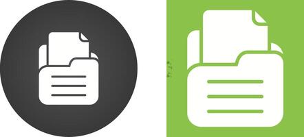 Folder with documents Vector Icon