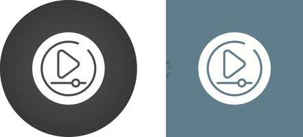 Video Play Circle Vector Icon