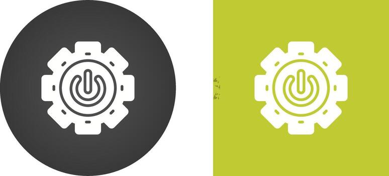 icono de vector de botón de encendido