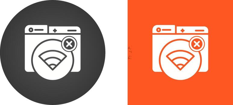 Connection Error Vector Icon