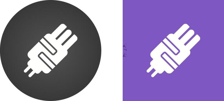 icono de vector de enchufe