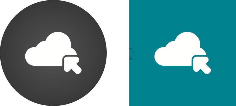 icono de vector de nube