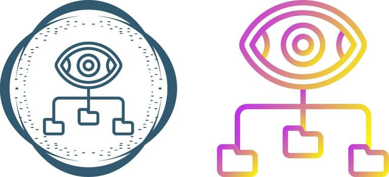 icono de vector de visualización de datos