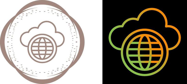 Cloud Network Vector Icon