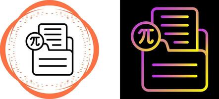 Document Insert Formula Vector Icon