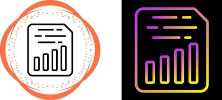 Document Insert Chart Vector Icon