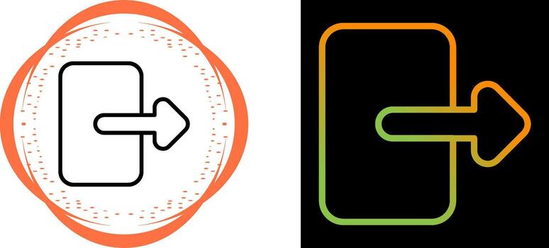 Exit Vector Icon