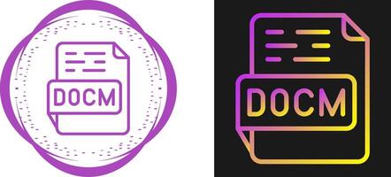 DOCM Vector Icon