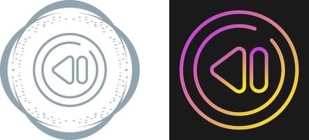 Previous Track Circle Vector Icon
