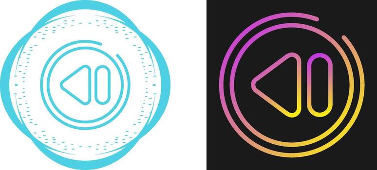 Rewind Button Vector Icon