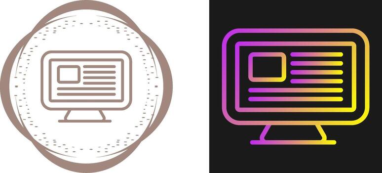 Computer Vector Icon