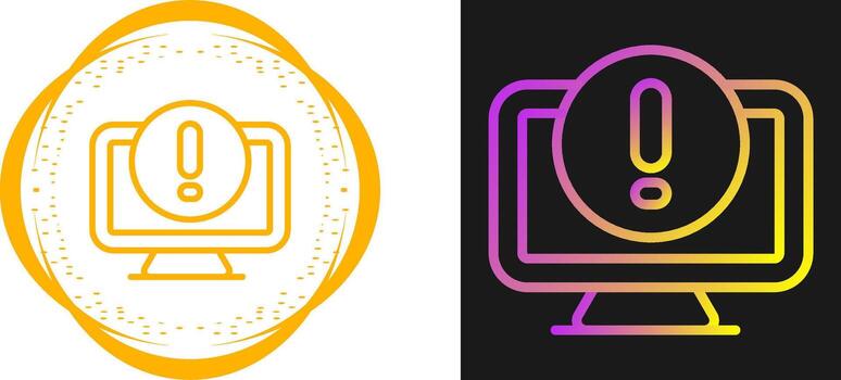 icono de vector de computadora