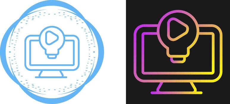 icono de vector de computadora