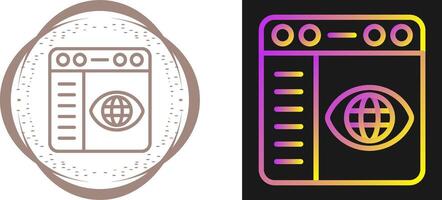 Browser Settings Vector Icon