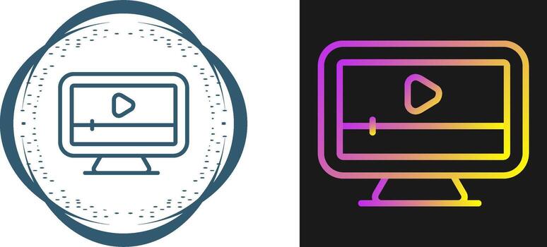 icono de vector de computadora