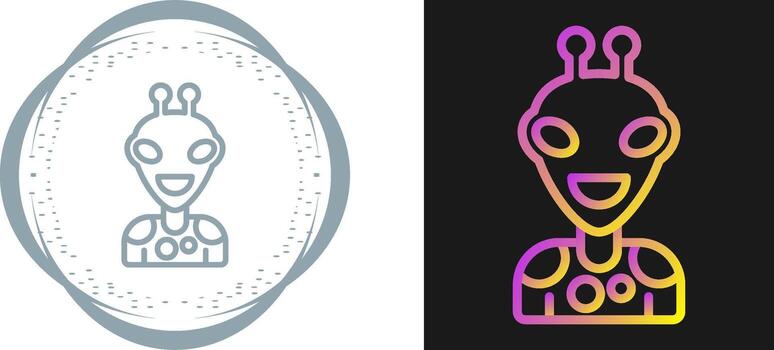icono de vector alienígena