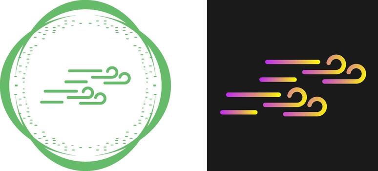 icono de vector de viento