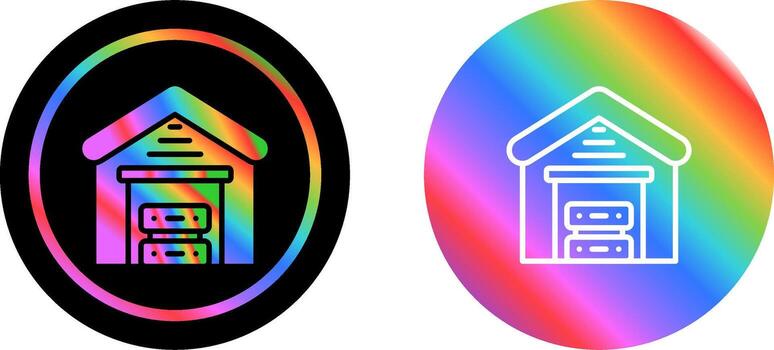 Data Warehouse Vector Icon