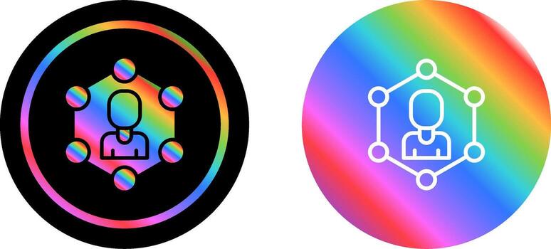 red segmentación vector icono