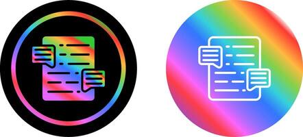 Document Commenting Vector Icon