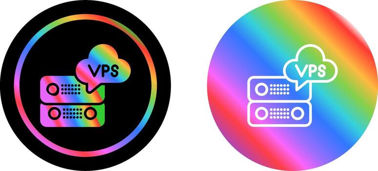 VPS Hosting Vector Icon