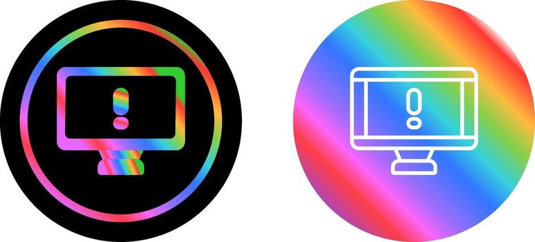 icono de vector de computadora