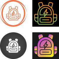 Smart Backpack Vector Icon