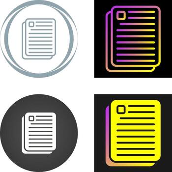 icono de vector de documento