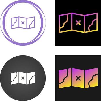 icono de vector de mapa