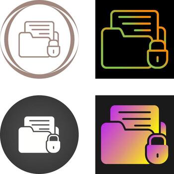 icono de vector de cifrado de datos