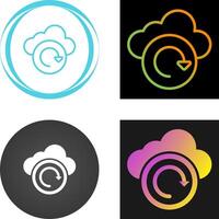 Cloud Backup Vector Icon