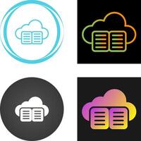 nube formación vector icono