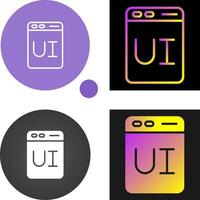 usuario interfaz diseño vector icono