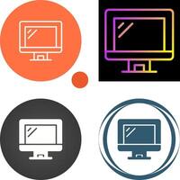 Computer Monitor Vector Icon