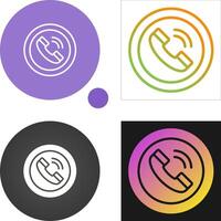 Circle Phone Vector Icon