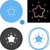 Shining star Vector Icon