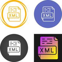 icono de vector xml