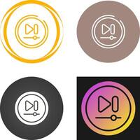 Video Next Track Button Vector Icon