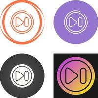 Next Track Button Vector Icon