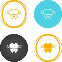 icono de vector de dientes