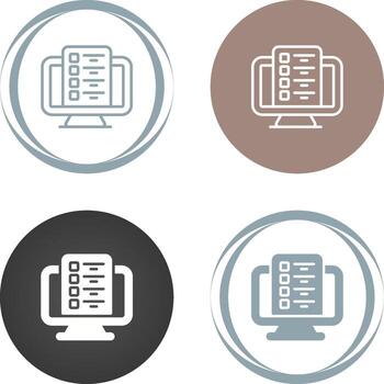 icono de vector de computadora