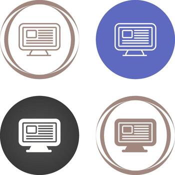 Computer Vector Icon