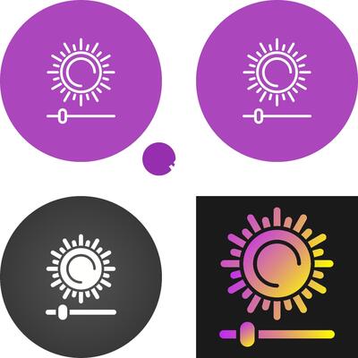 Brightness And Contrast Vector Icon
